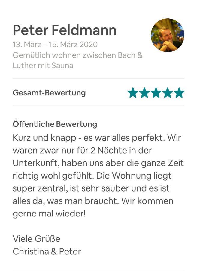 Ferienhaus Zwischen Bach Und Luther Mit Garten Eisenach Exteriér fotografie
